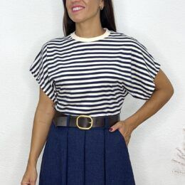 Camiseta marinera manga murciégalo